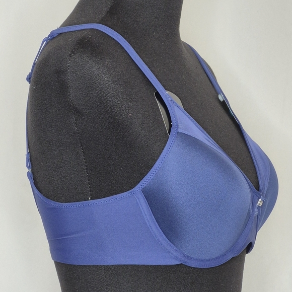 Bali Smoothing Breathable Underwire Bra w/ Convertible Straps in Navy - Size 34B - Picture 6 of 16